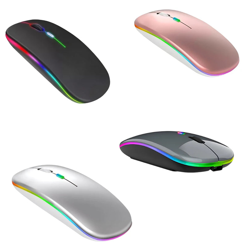 Mouse Slim Portatil Led