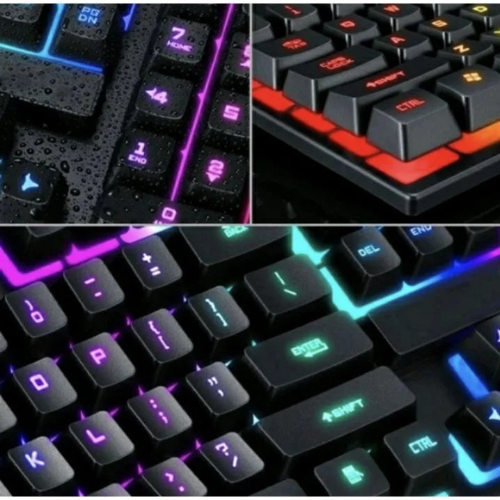 Teclado Gamer Semi-Mecânico RGB LED