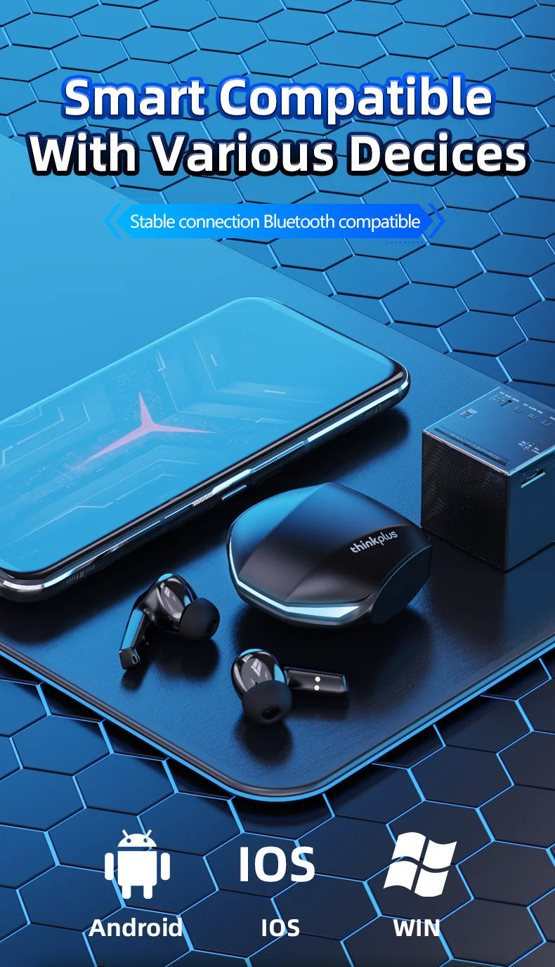 Fone de Ouvido Lenovo Baixa Latência