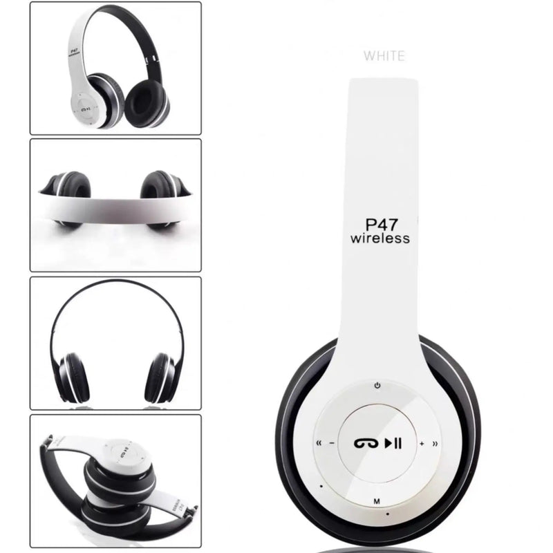 Headphone Sem Fio P47  Redução de Ruídos