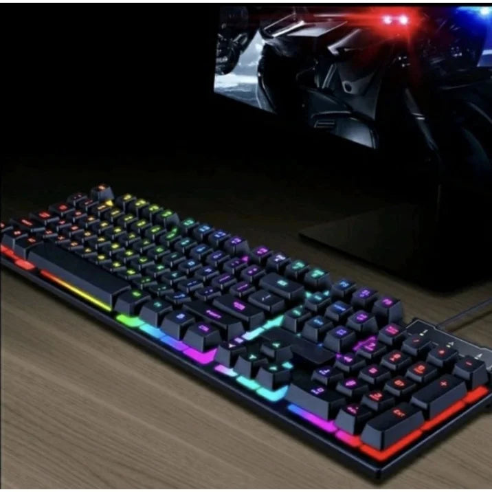 Teclado Gamer Semi-Mecânico RGB LED