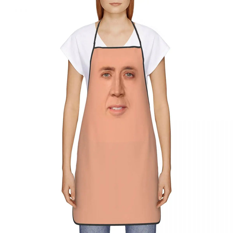 Avental Engraçado Nicolas Cage Poliéster