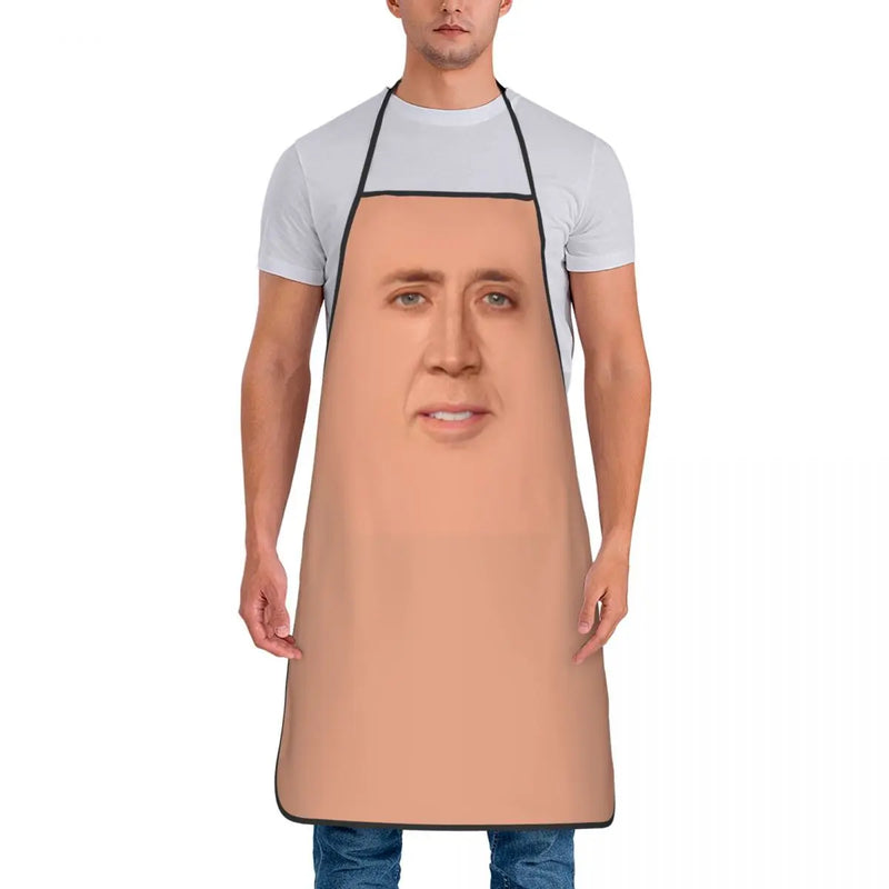 Avental Engraçado Nicolas Cage Poliéster