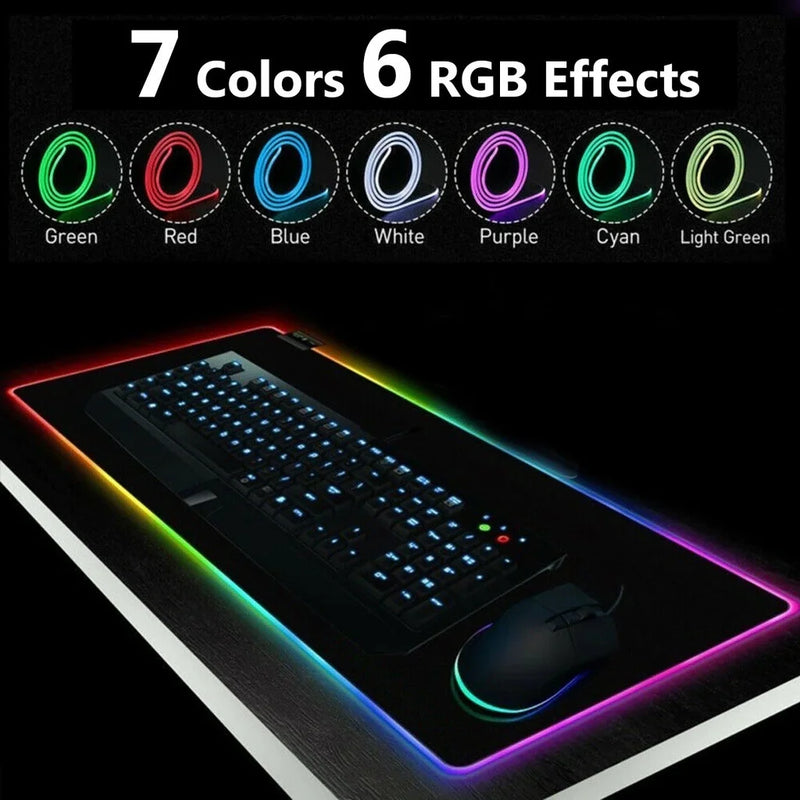 Mouse Pad Gamer Iluminado ALFA 80x30cm